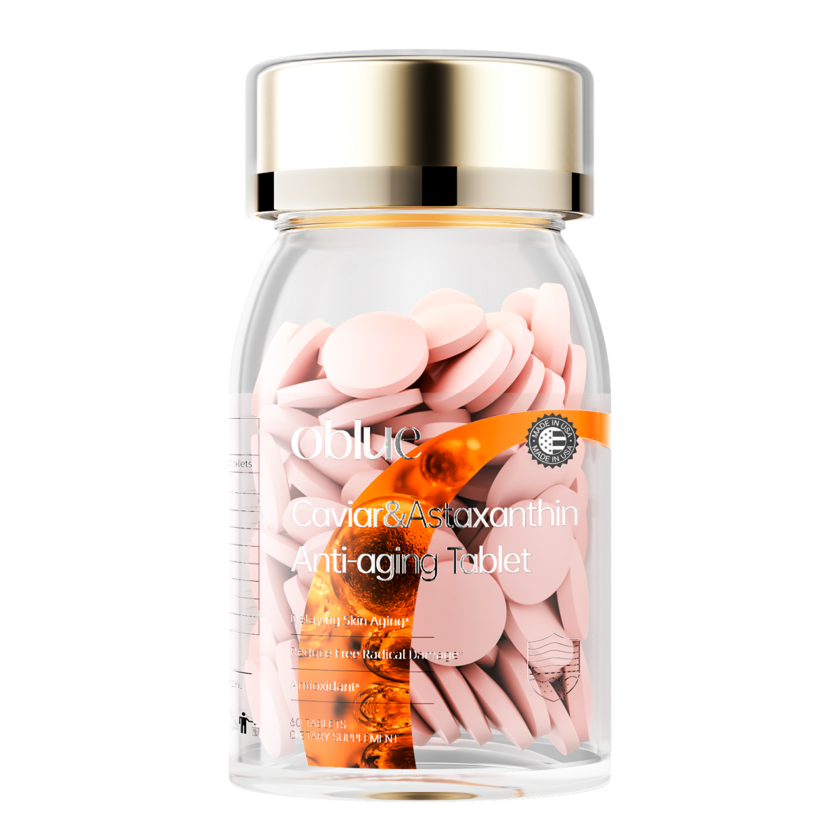 Oblue Caviar Astaxanthin Anti-Aging Tablets - Image 1